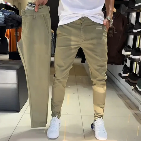 Boret - Pantalones Casuales De Corte Ajustado