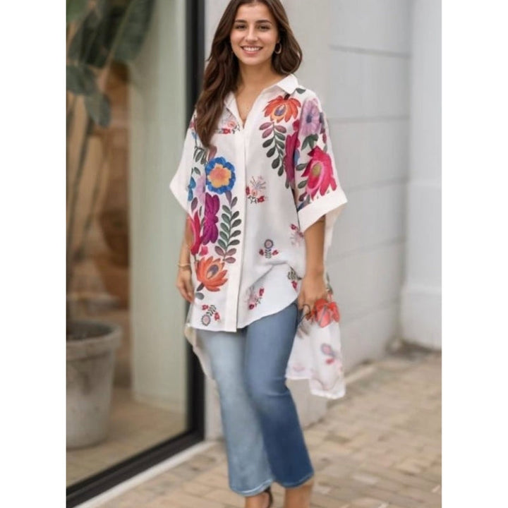 Rossella - Camisa Elegante Con Estampado Floral