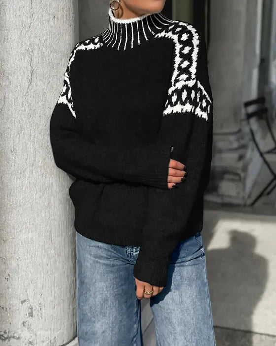 Tressia - Jersey De Cuello Alto De Punto