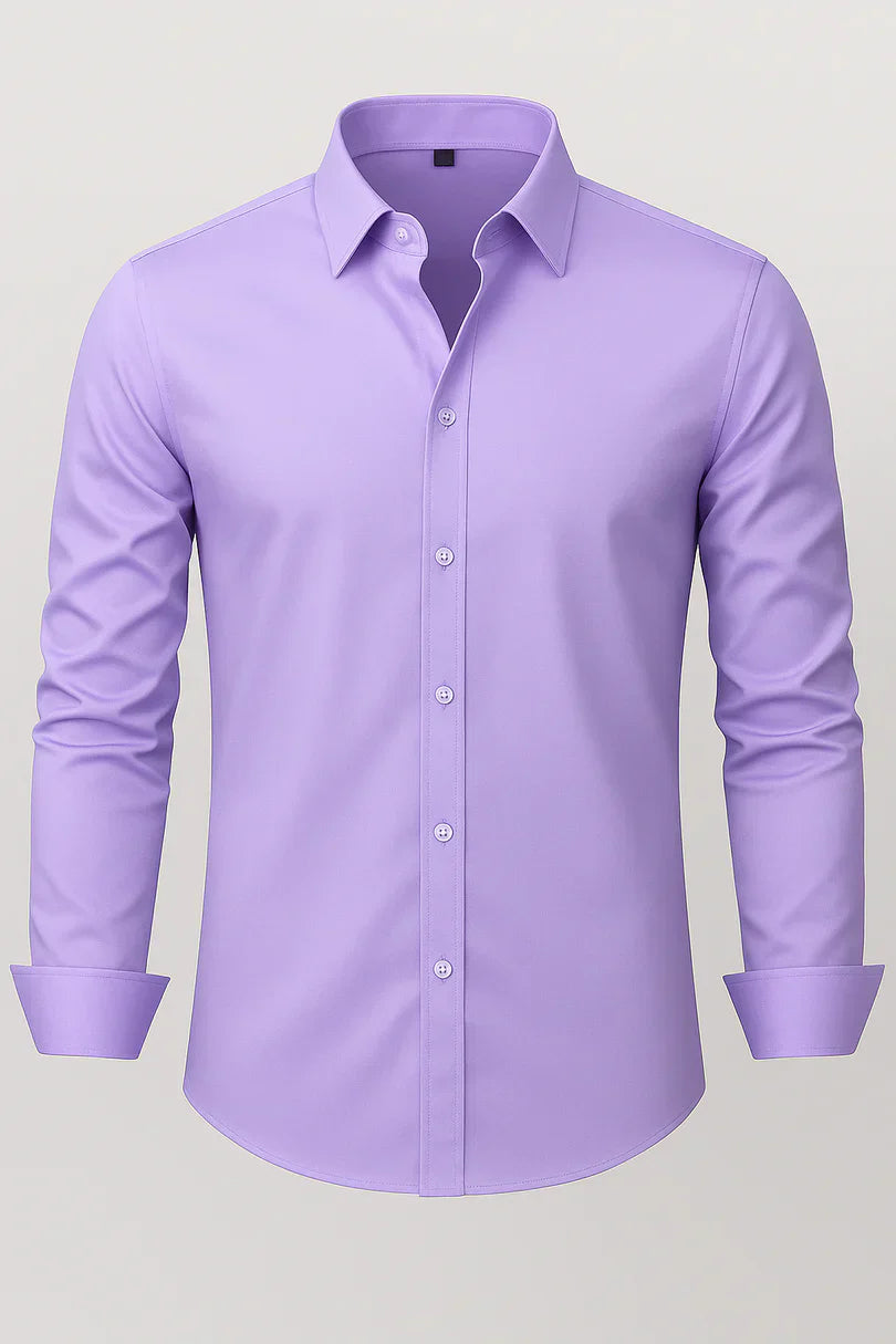 Bordon - Camisa Elástica Sin Planchar Con Botones