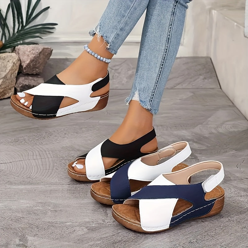 Deloris - Sandalias Cómodas Ligeras Con Cuña