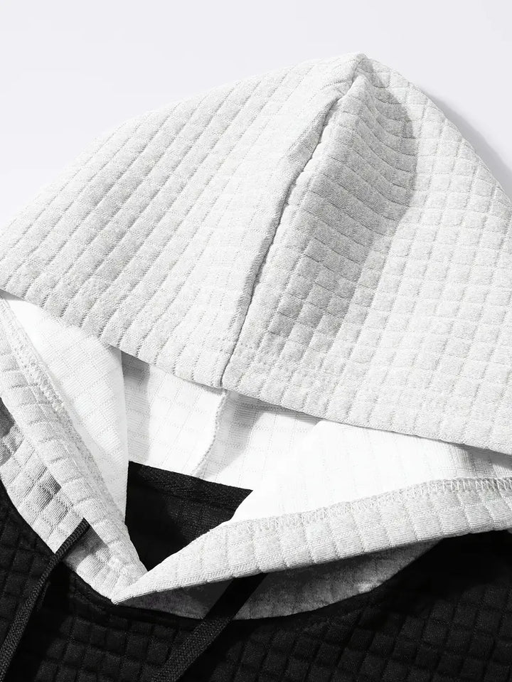 Arvid - Sudadera Con Capucha Texturizada y Bloques De Color