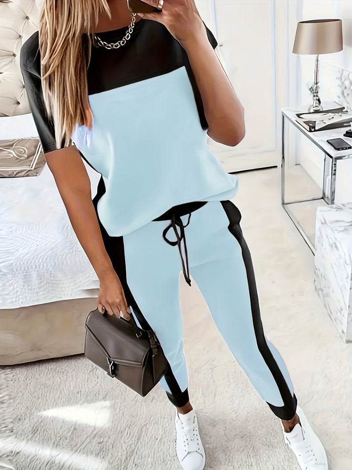 Gerdina - Conjunto De Dos Piezas Con Camisa De Manga Corta