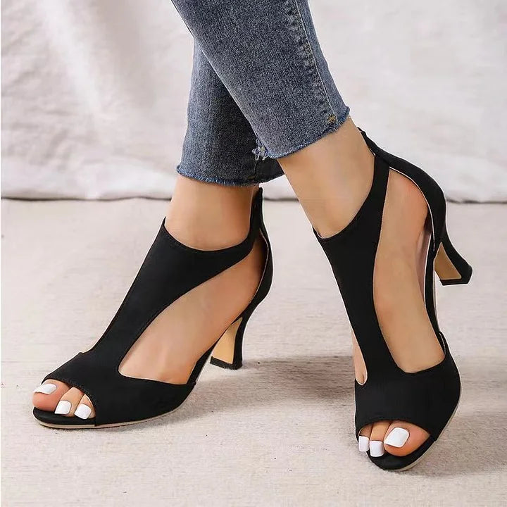Kalysha - Zapatos De Tacón Con Cremallera Trasera En Forma De Pez