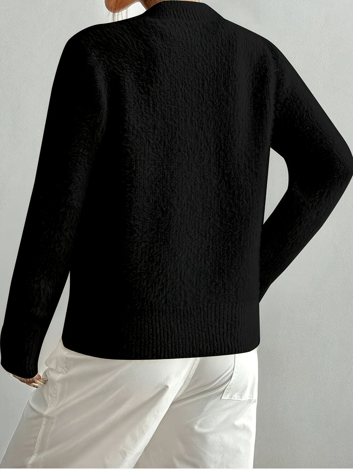 Smelissa - Cárdigan De Punto De Manga Larga Con Botones En Forma De Corazón