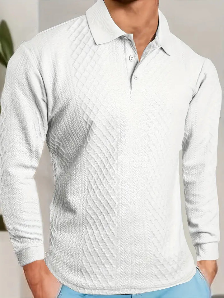 Benoit - Camiseta Texturizada Lior Con Cuello Jacquard