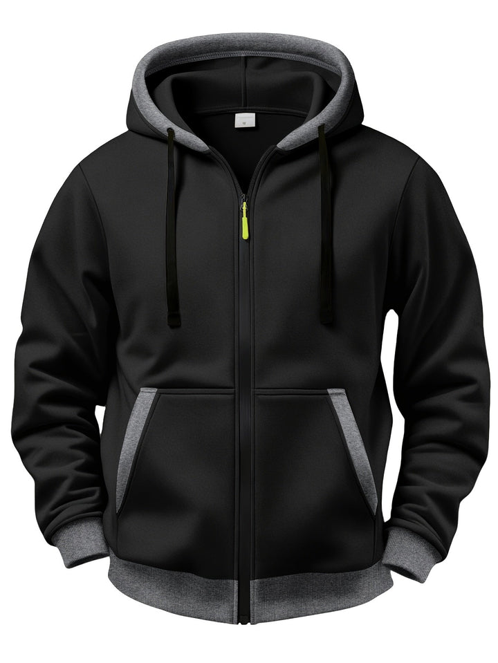 Mussoline - Sudadera Informal De Invierno De Manga Larga, Con Capucha Y Cremallera