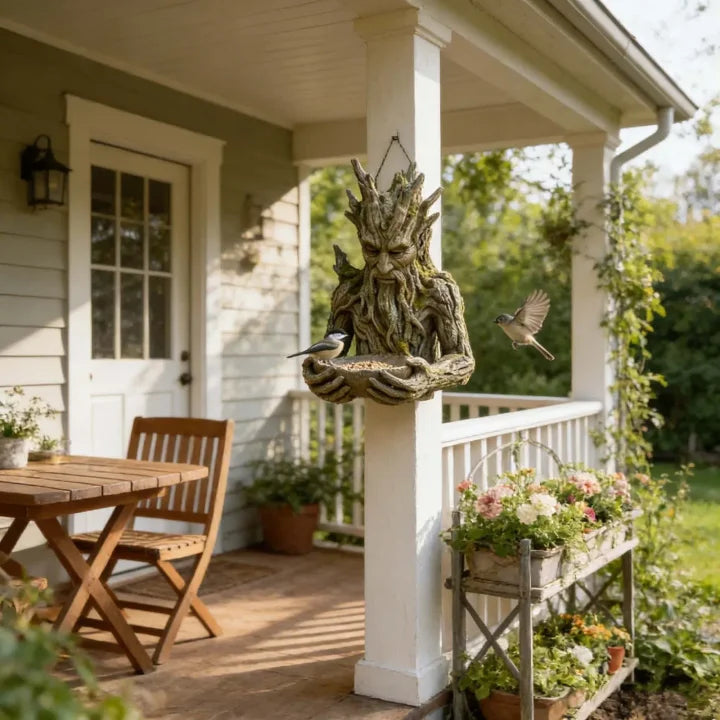NatureHold - Una Escultura Para Alimentar a Las Aves Integrada En Un árbol