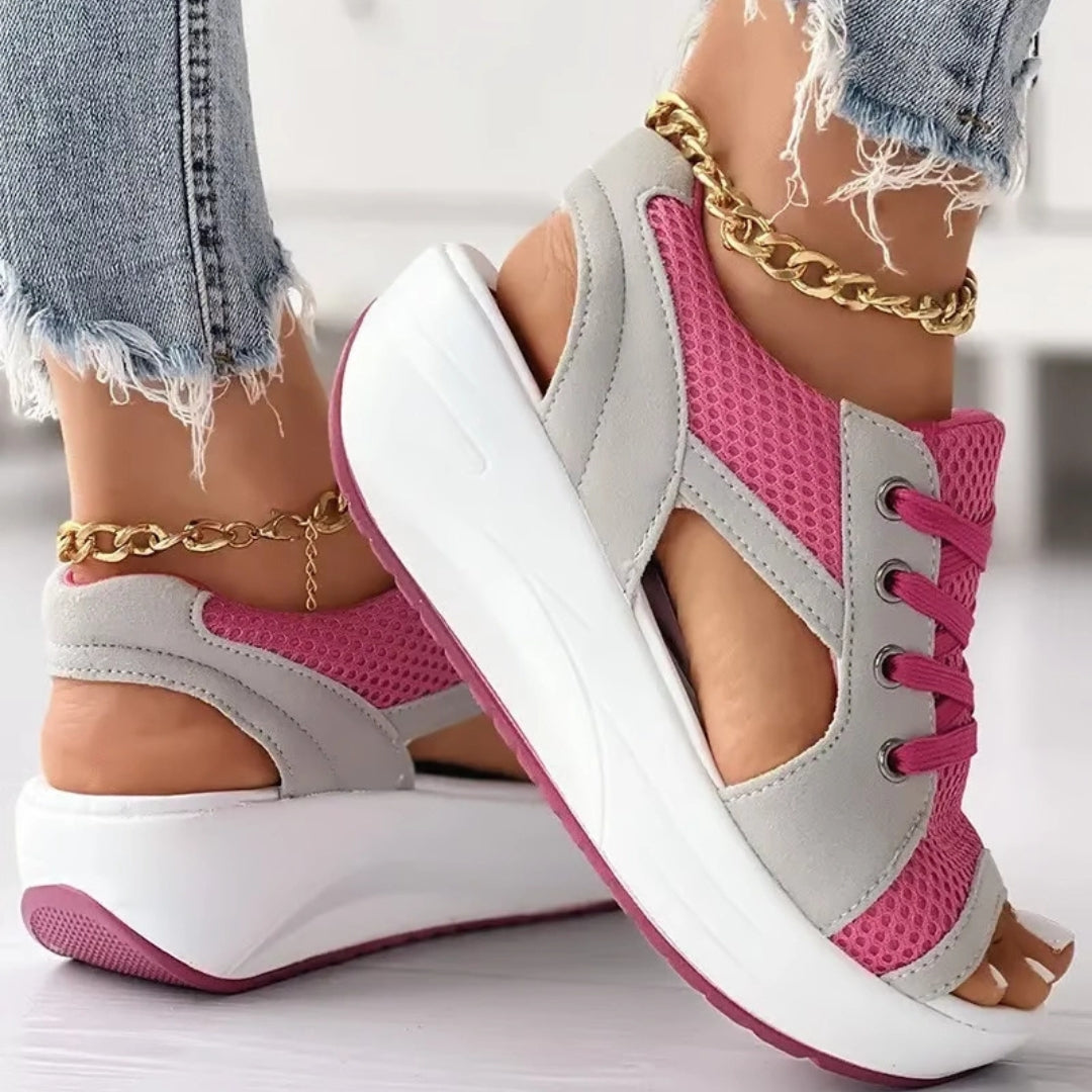 Nayeli - Sandalia Casual con Cordones