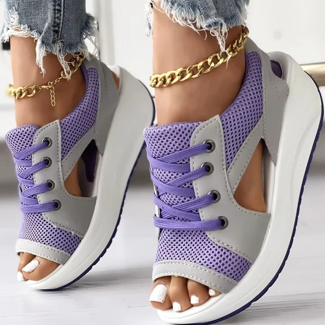 Nayeli - Sandalia Casual con Cordones