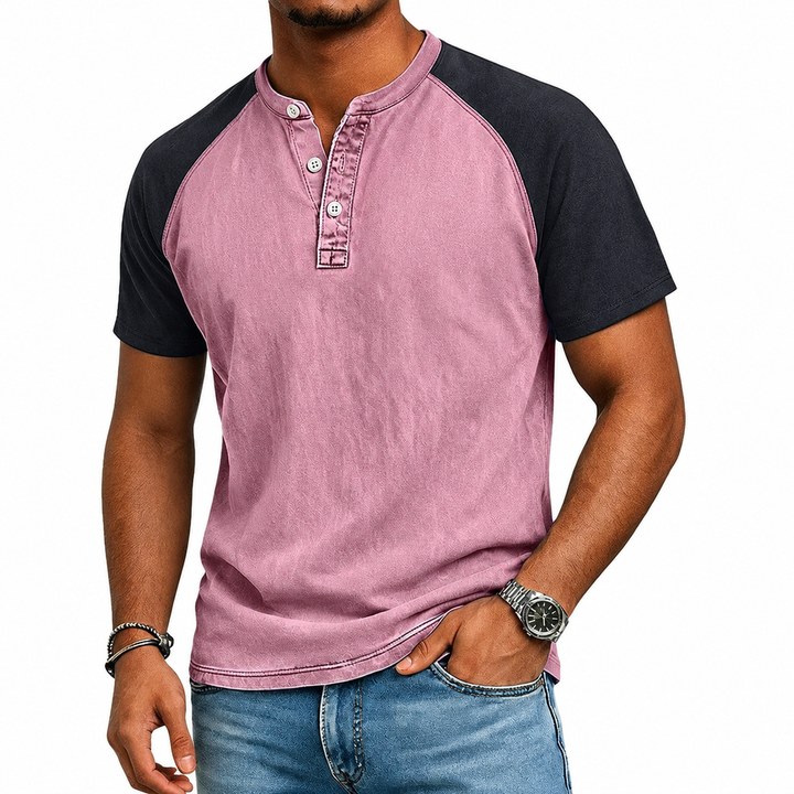 Roeland - Camiseta Vintage Bicolor