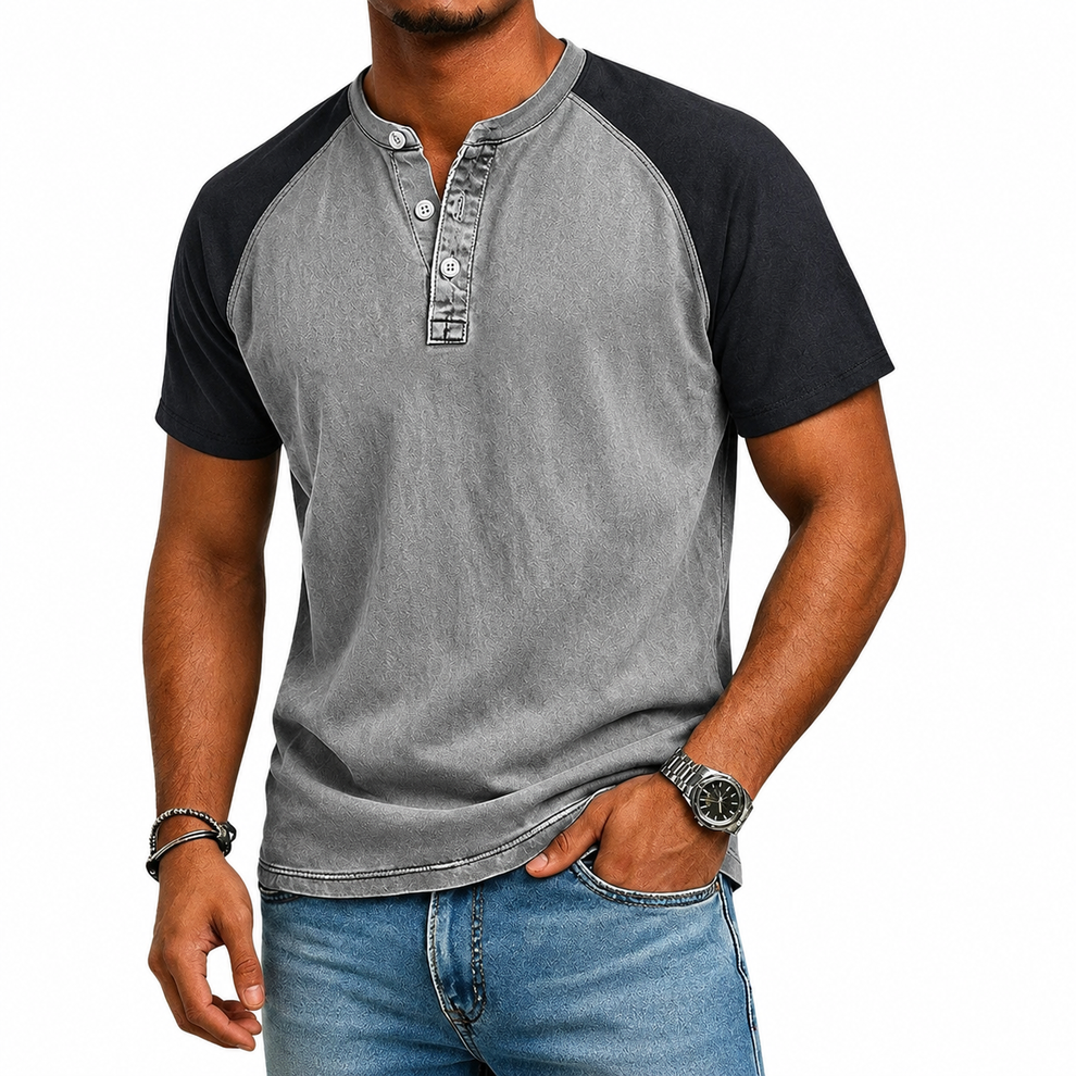 Roeland - Camiseta Vintage Bicolor
