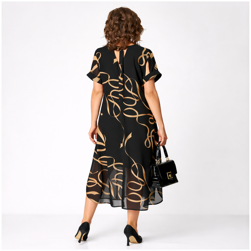 Pavla - Elegante Vestido De Manga Corta