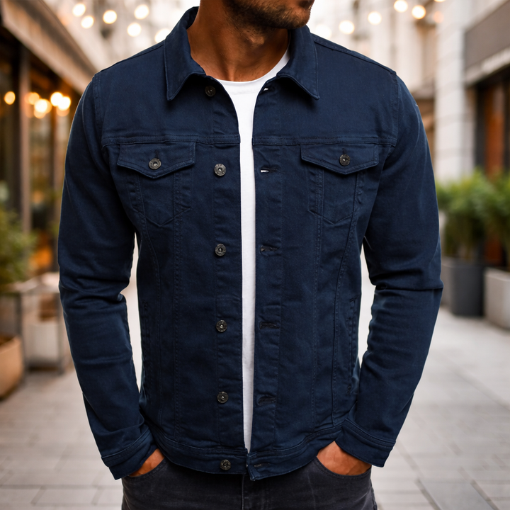 Steponas - Chaqueta Vaquera Informal Para Hombre