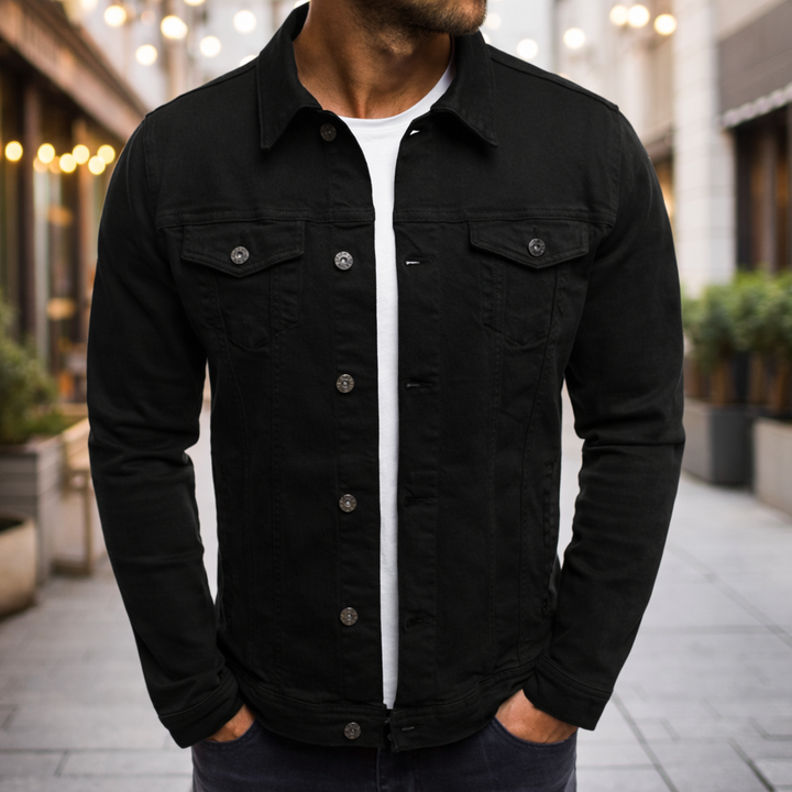 Steponas - Chaqueta Vaquera Informal Para Hombre