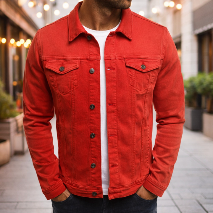 Steponas - Chaqueta Vaquera Informal Para Hombre