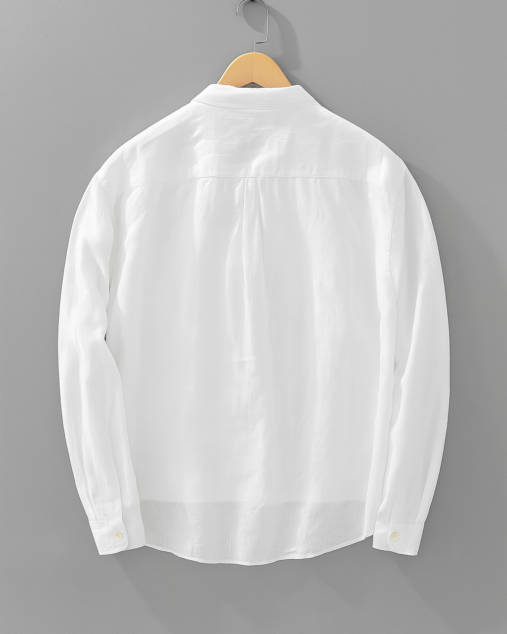 Antuan - Cómoda Camisa de Manga Larga con Bolsillo Delantero