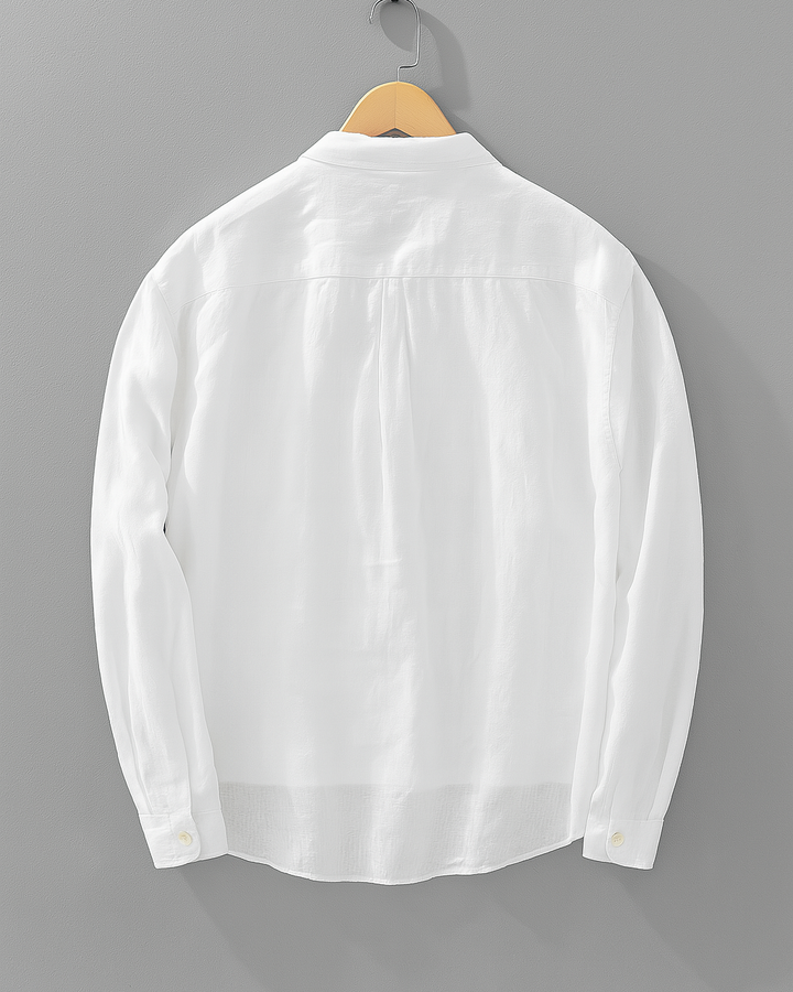 Antuan - Cómoda Camisa de Manga Larga con Bolsillo Delantero