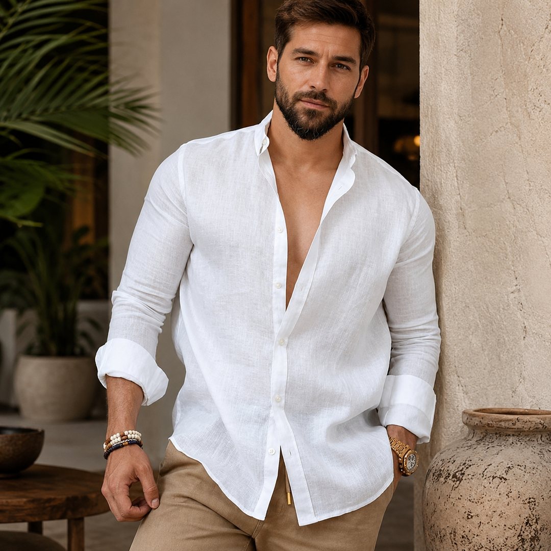 Hyeon - Camisa Ligera Con Botones