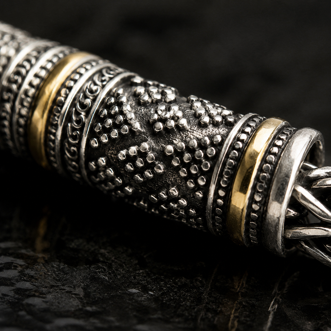 Jalair - Pulsera De Acero Inoxidable Con Grabado En Forma De Cuerda