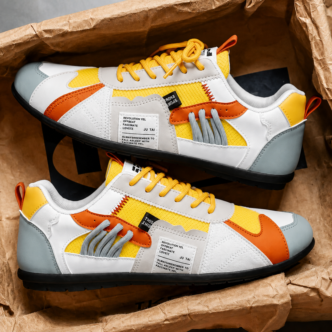 Reinders - Zapatillas Deportivas Con Cordones y Diseño Patchwork