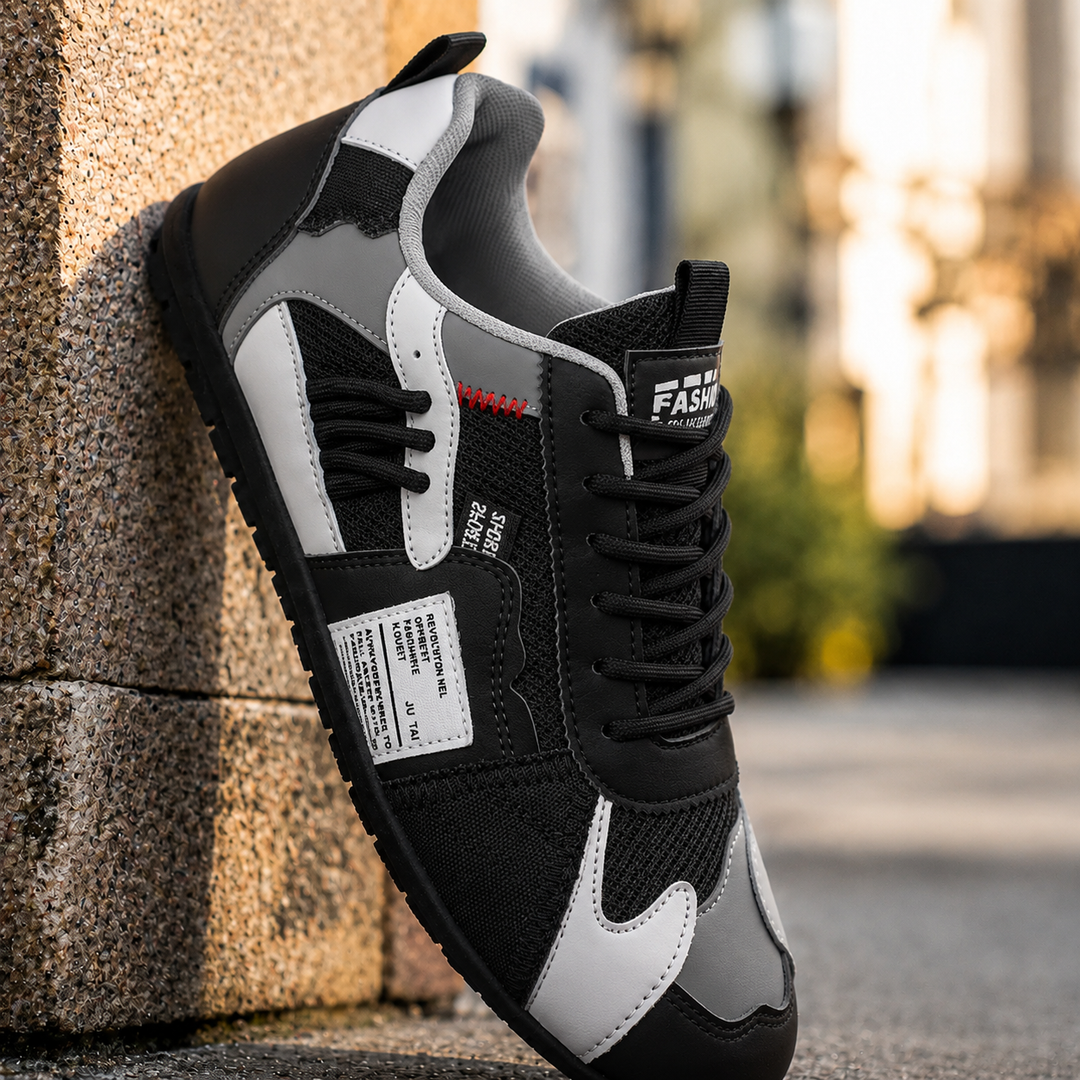 Reinders - Zapatillas Deportivas Con Cordones y Diseño Patchwork