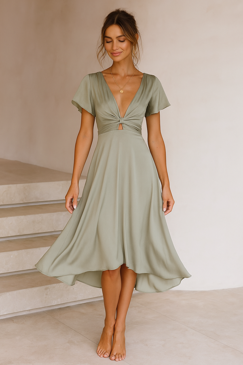 Yesha - Elegante Vestido De Fiesta