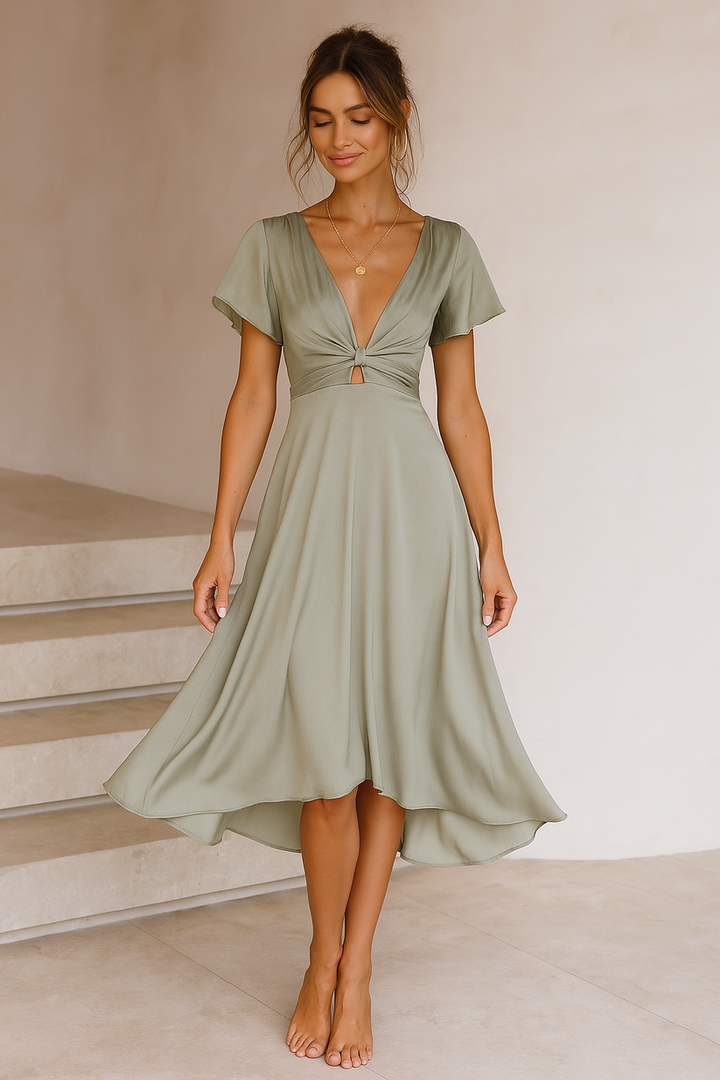 Yesha - Elegante Vestido De Fiesta
