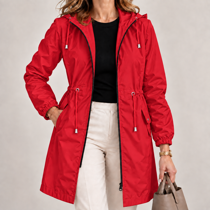 Jenevy - Chaqueta Ligera E Impermeable Con Capucha