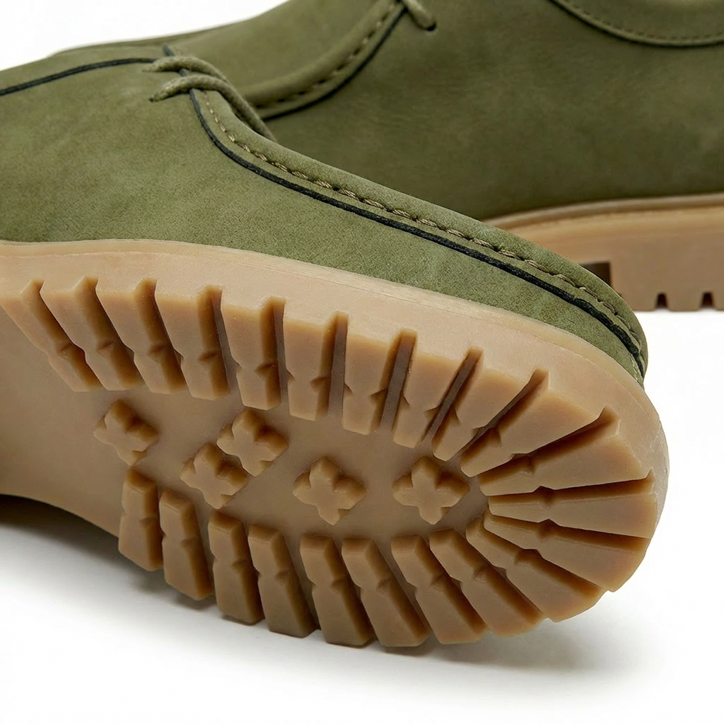 Jasson - Zapatos Con Cordones y Puntera Mocasin de Ante