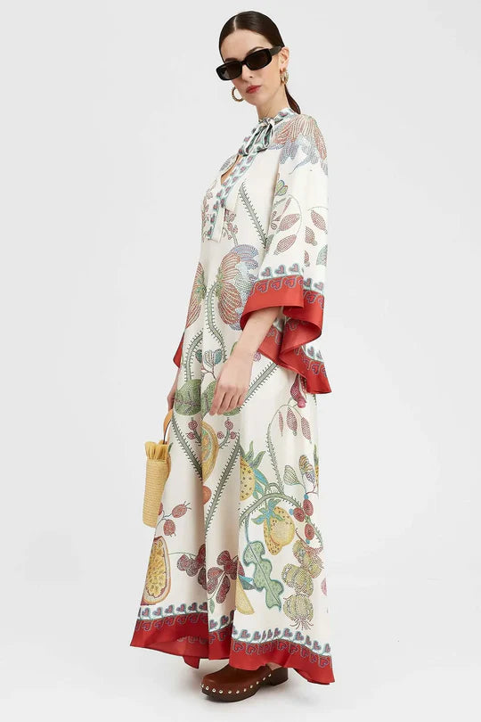 Elica - Vestido Largo Estampado