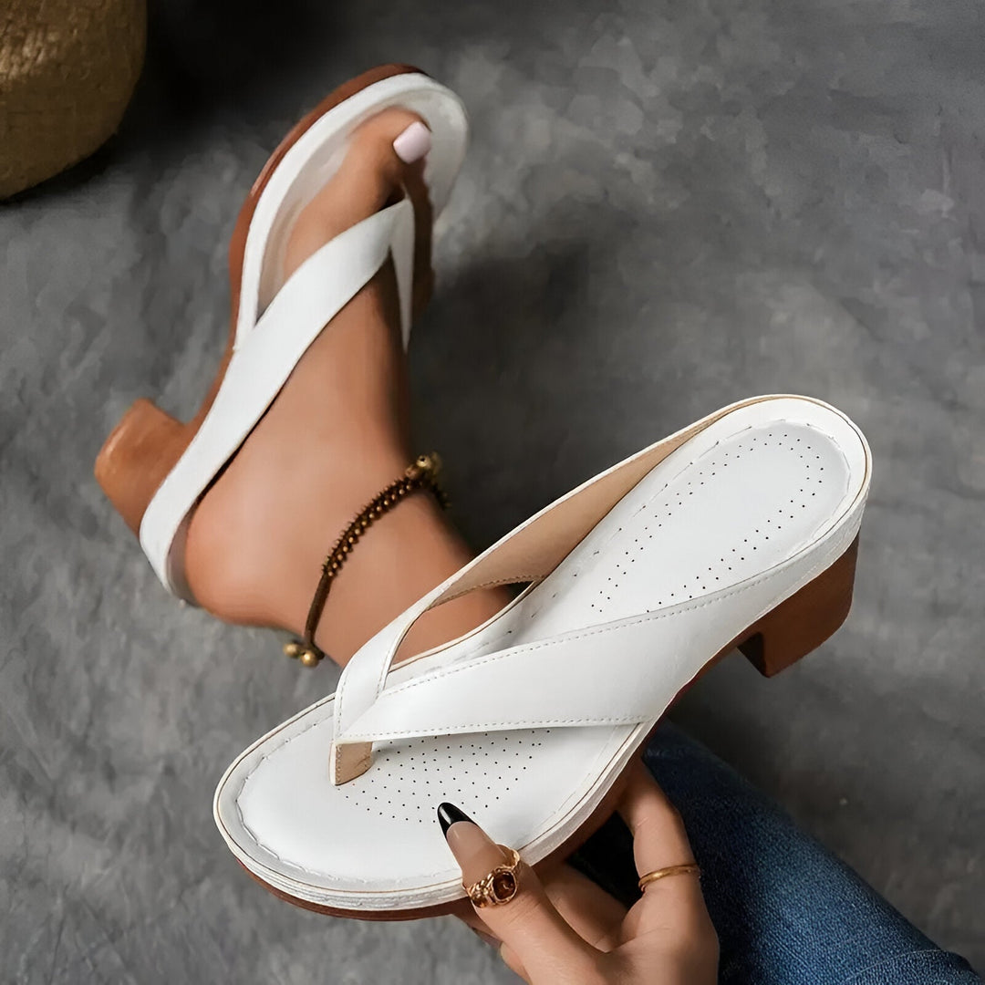 Gerta - Elegantes Pantufla De Tacón Alto