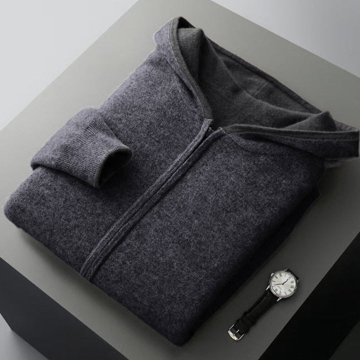 Ayalon - Sudadera Con Capucha Reversible de Cachemira
