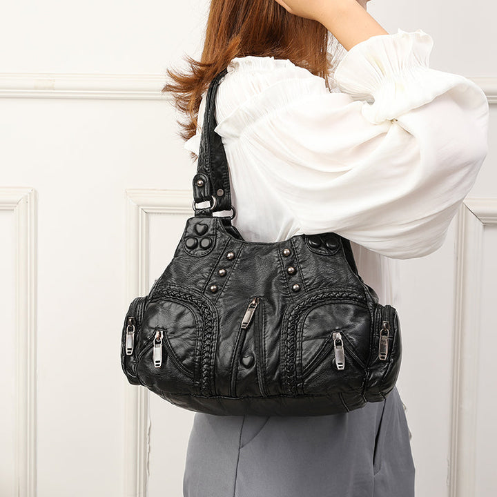 Alician - Bolso Boho con Múltiples Bolsillos con Cremallera