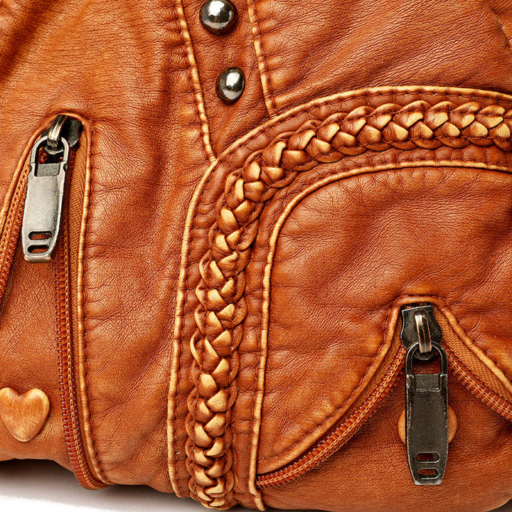 Alician - Bolso Boho con Múltiples Bolsillos con Cremallera