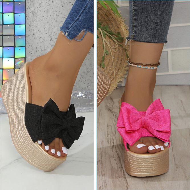 Sloane - Cómodas Zapatillas Con Lazo y Suela Gruesa