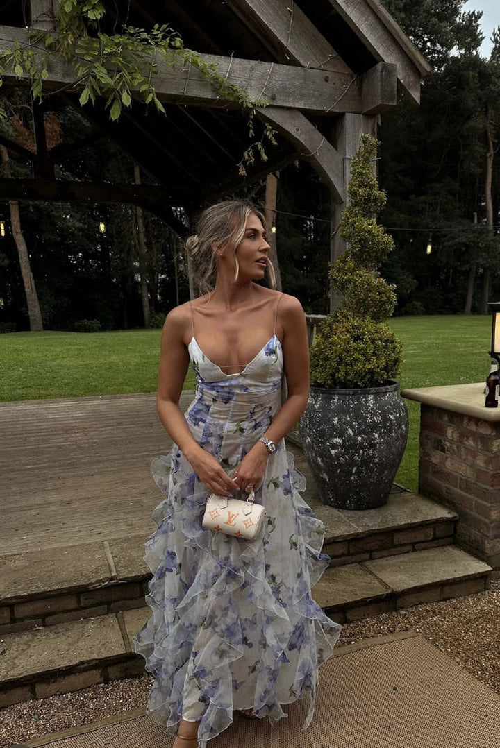 Mikayla - Elegante Vestido Con Volantes