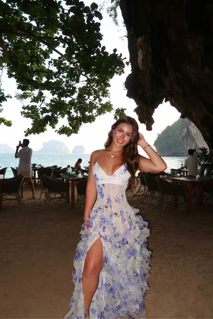 Mikayla - Elegante Vestido Con Volantes