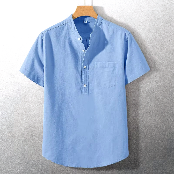 Sung - Camisa De Mezcla De Algodón