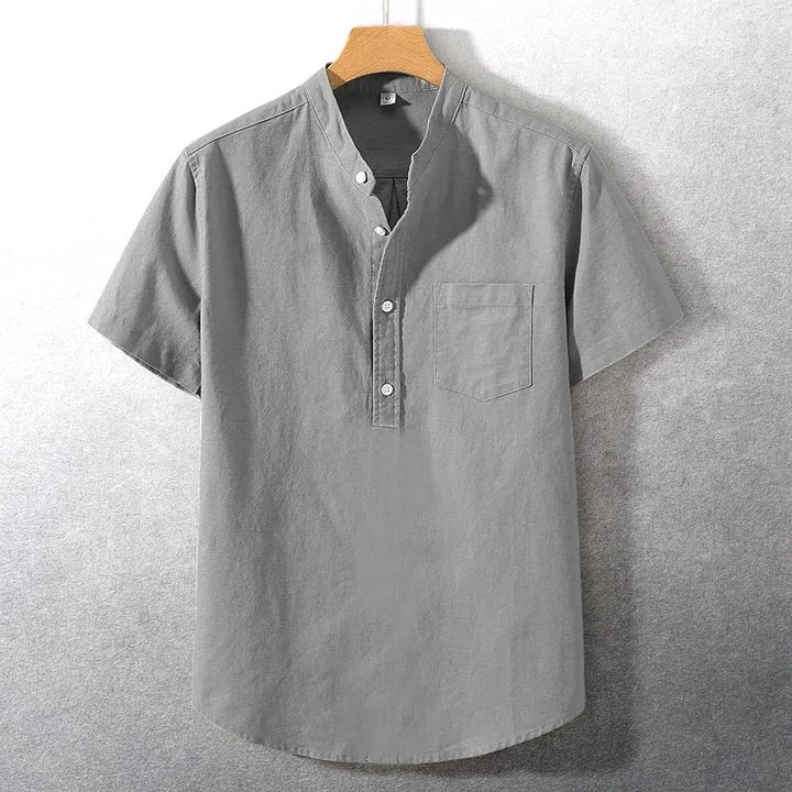 Sung - Camisa De Mezcla De Algodón