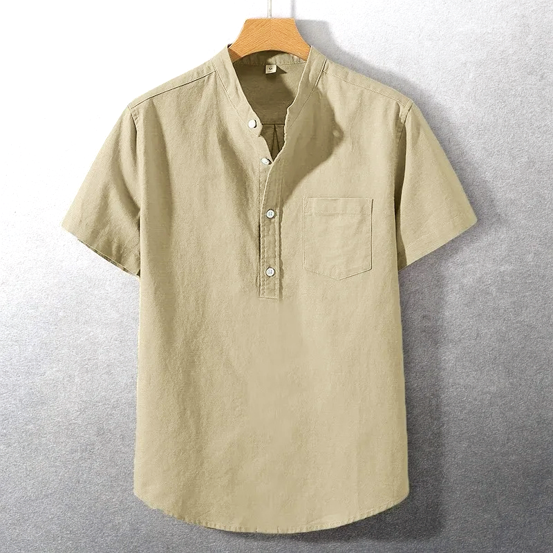 Sung - Camisa De Mezcla De Algodón