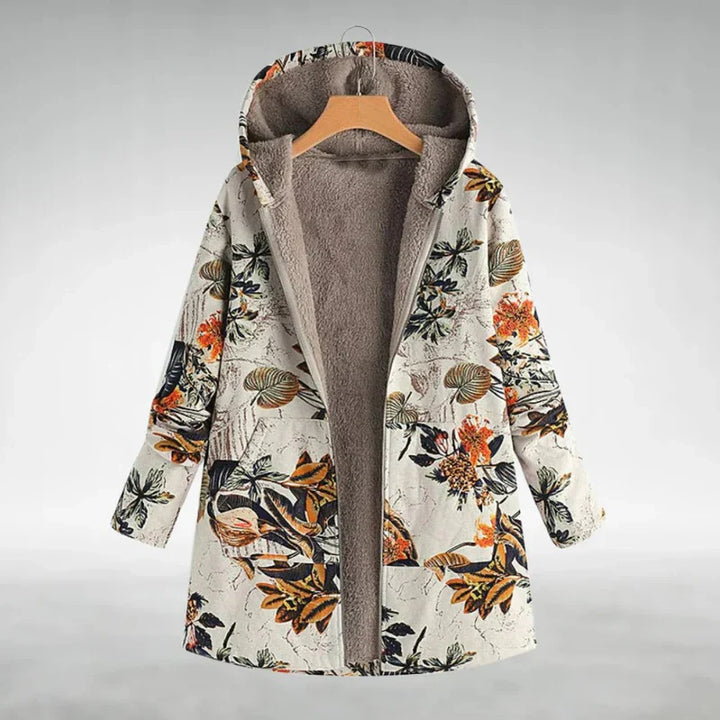 Panida - Elegante Chaqueta Polar Con Estampado Floral