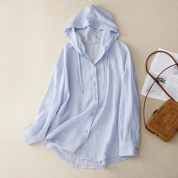 Davina - Blusa De Manga Larga Con Capucha