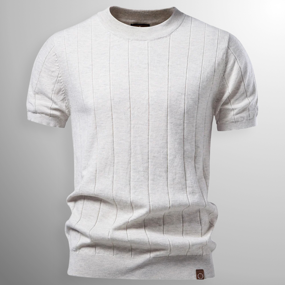 Driessen - Camiseta de Punto Acanalado
