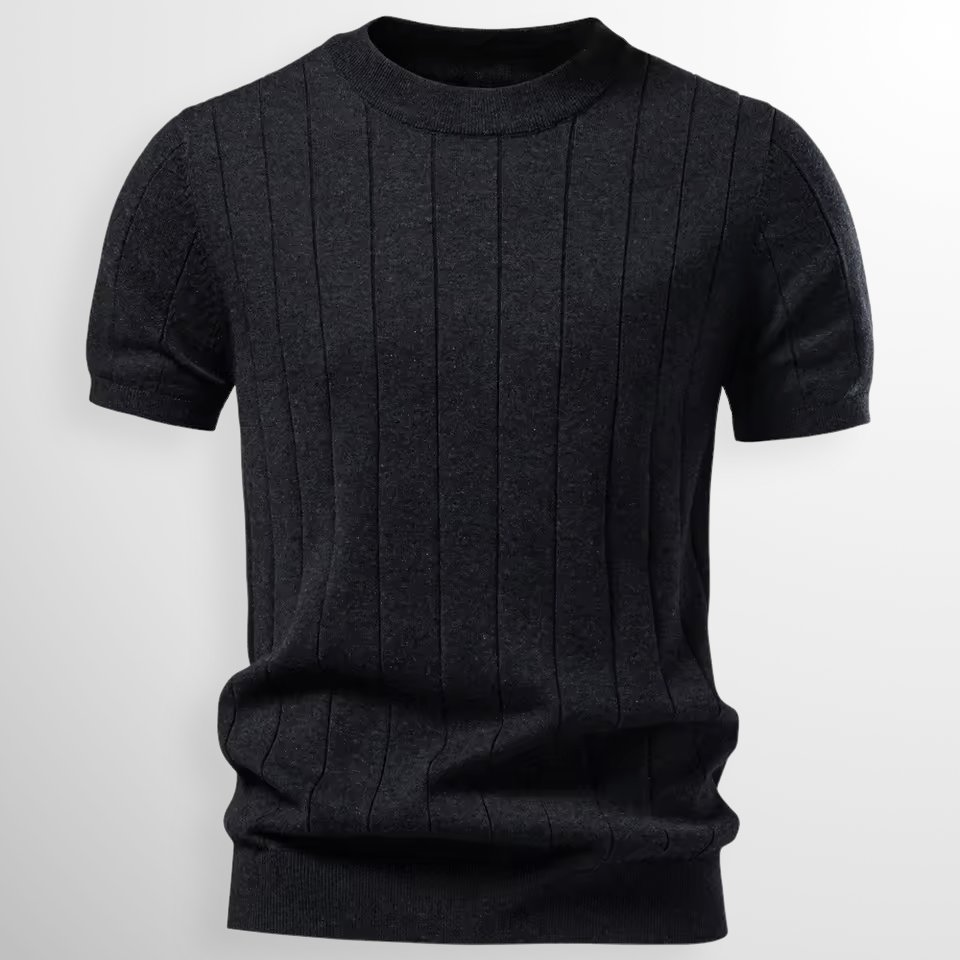 Driessen - Camiseta de Punto Acanalado
