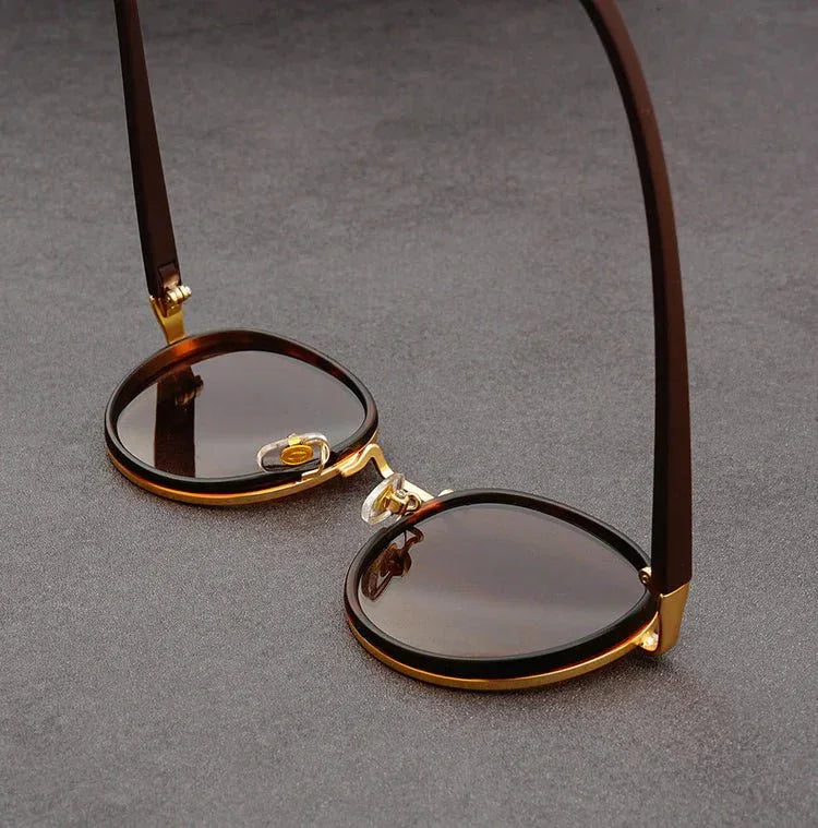 NoirGlow - Gafas de Sol Circulares Luxe Eclipse