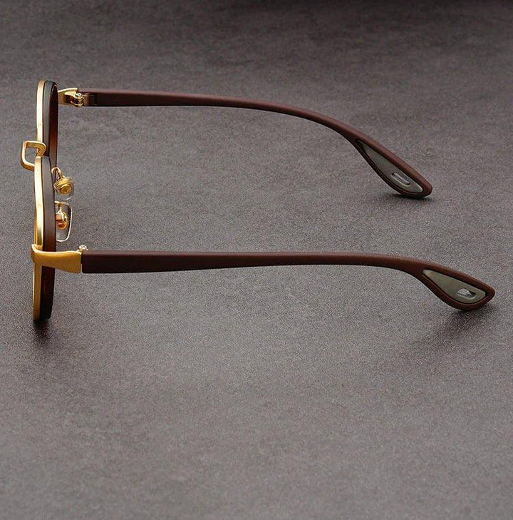 NoirGlow - Gafas de Sol Circulares Luxe Eclipse
