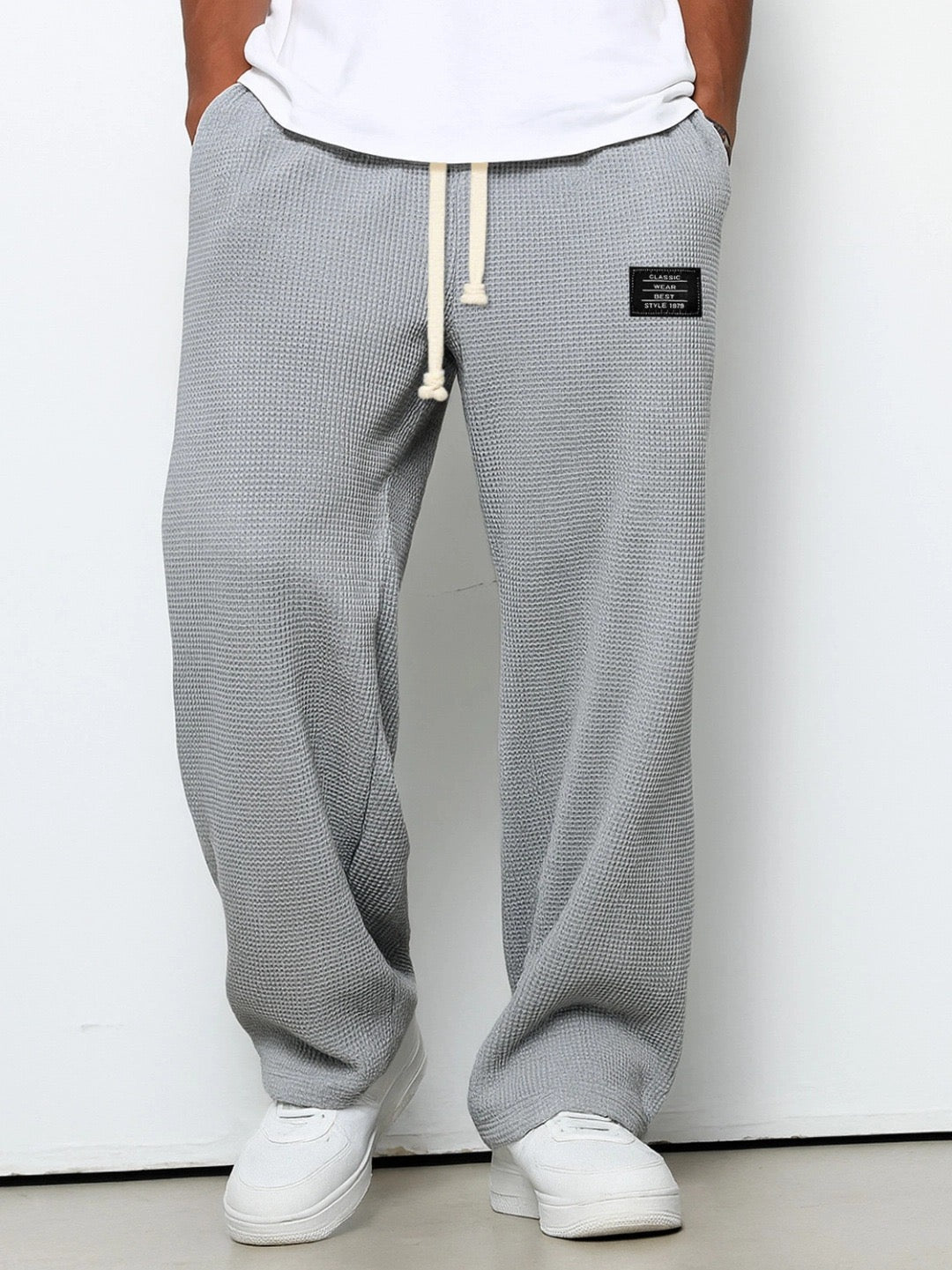 Dezlan - Pantalones Holgados De Pierna Ancha Con Cintura Ajustable