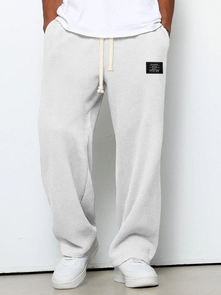Dezlan - Pantalones Holgados De Pierna Ancha Con Cintura Ajustable