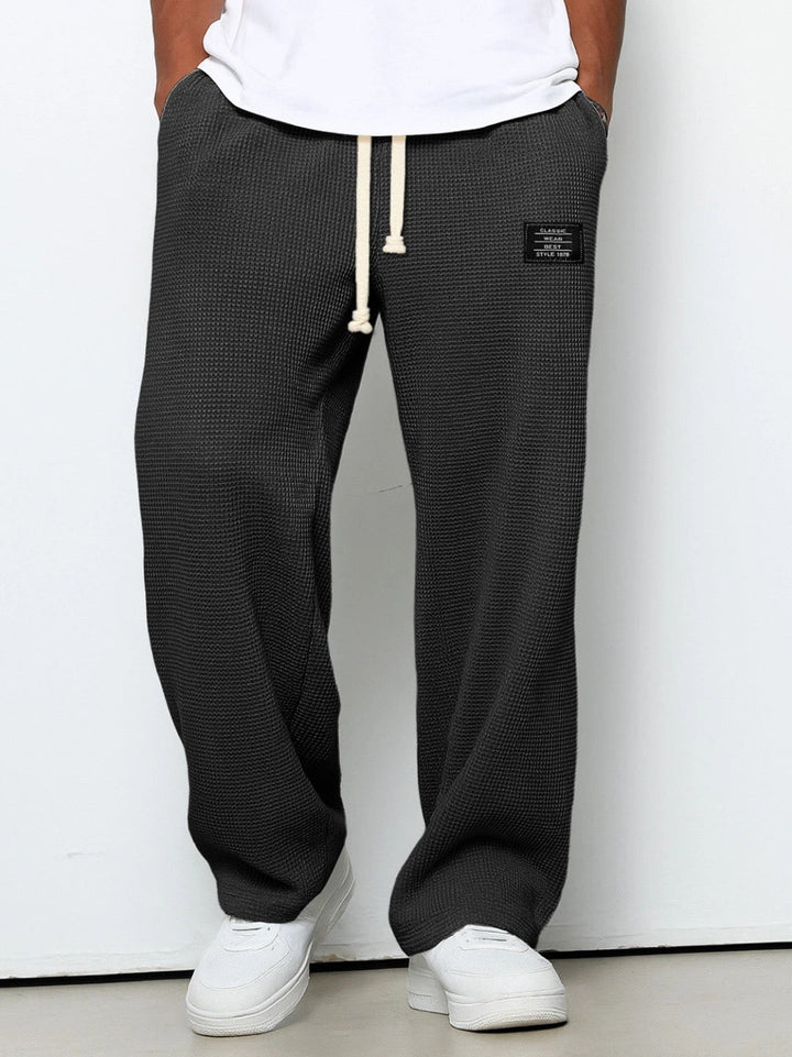 Dezlan - Pantalones Holgados De Pierna Ancha Con Cintura Ajustable